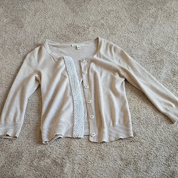 Banana Republic Beige Cardigan - 100% Cotton - Picture 1 of 6